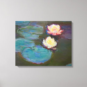 Monet Water Lily Lilies Pond Waterlilies Painting Canvas Print