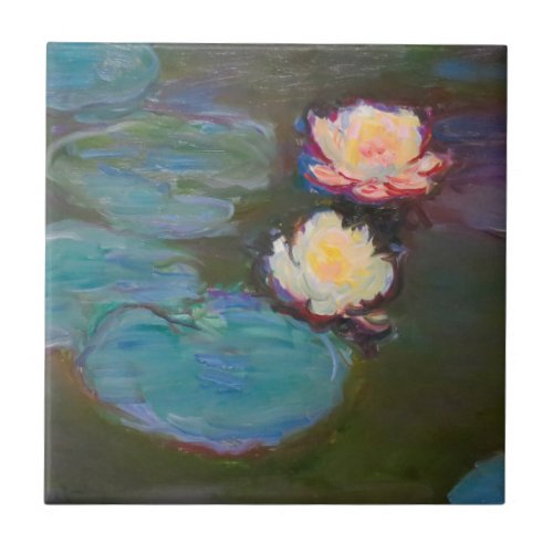 Monet Water Lily Lilies Pond Waterlilies Painting Ceramic Tile