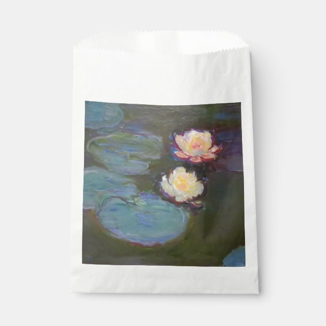 Monet Water Lily Lilies Pond Waterlilies Painting Favor Bag (Front)