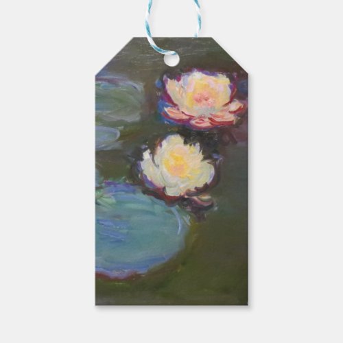 Monet Water Lily Lilies Pond Waterlilies Painting Gift Tags
