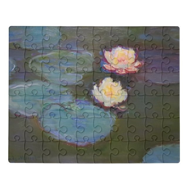 Monet Water Lily Lilies Pond Waterlilies Painting Jigsaw Puzzle (Puzzle Horizontal)
