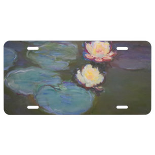 Monet Water Lily Lilies Pond Waterlilies Painting License Plate