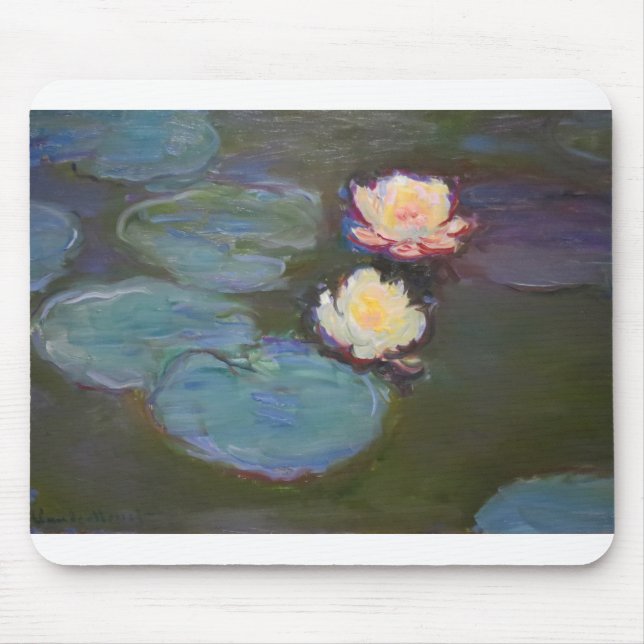 Monet Water Lily Lilies Pond Waterlilies Painting Mouse Pad (Front)