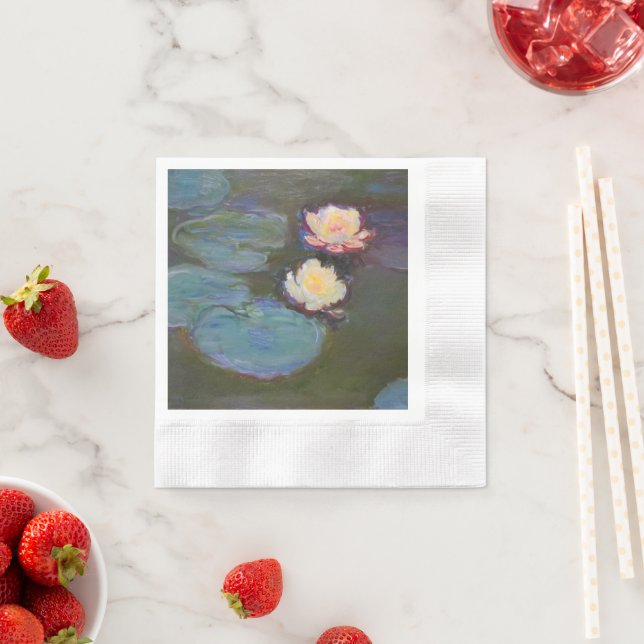 Monet Water Lily Lilies Pond Waterlilies Painting Napkins (Insitu)