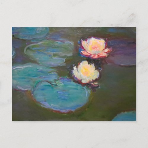 Monet Water Lily Lilies Pond Waterlilies Painting Postcard