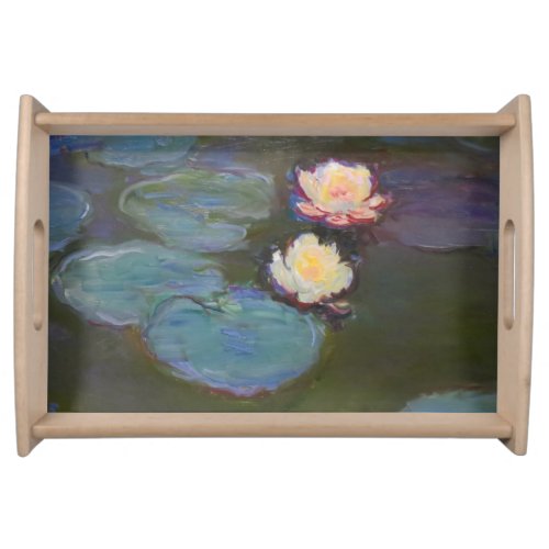 Monet Water Lily Lilies Pond Waterlilies Painting Serving Tray