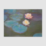 Monet Water Lily Lilies Pond Waterlilies Painting Tissue Paper<br><div class="desc">Claude Monet Nympheas,  1897-98. A simple french impressionism painting by famous painter Claude Monet,  all about water lilies. A classic impressionist water lily painting.</div>