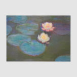 Monet Water Lily Lilies Pond Waterlilies Painting Tissue Paper<br><div class="desc">Claude Monet Nympheas,  1897-98. A simple french impressionism painting by famous painter Claude Monet,  all about water lilies. A classic impressionist water lily painting.</div>
