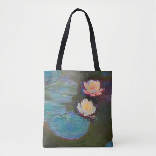 Monet Water Lily Lilies Pond Waterlilies Painting Tote Bag