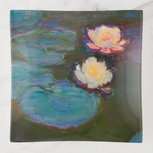 Monet Water Lily Lilies Pond Waterlilies Painting Trinket Tray