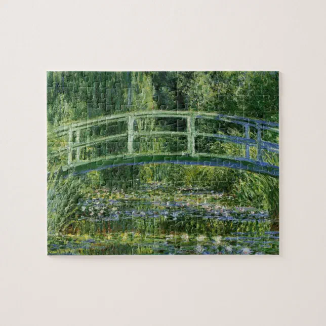 MONET Water Lily Pond 1897 jigsaw puzzle 8x10 +tin | Zazzle