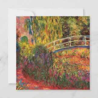 Monet Water Lily Pond and Water Irises Card