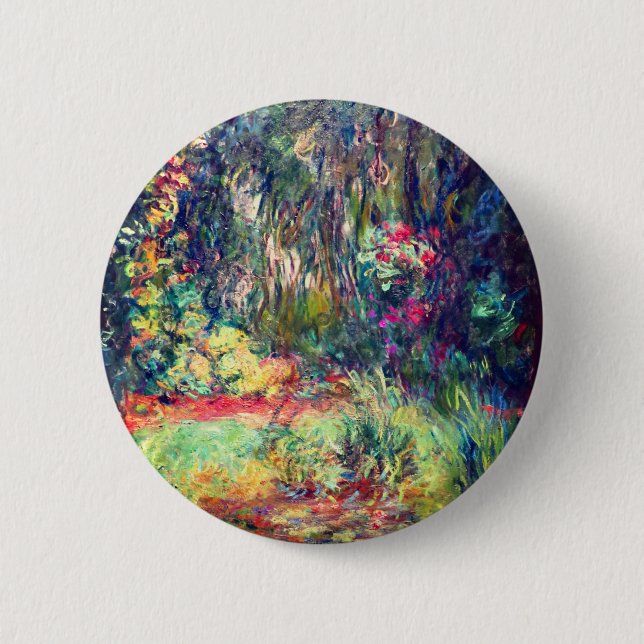 Monet Water Lily Pond Button (Front)