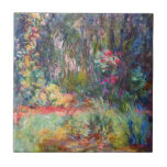Monet Water Lily Pond Ceramic Tile<br><div class="desc">Tile featuring Claude Monet’s oil painting Corner of Water Lily Pond (1918). Beautiful water lilies drifting in a pond within a serene nature landscape. A great gift for fans of impressionism and French art.</div>