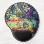 Monet Water Lily Pond Gel Mouse Pad<br><div class="desc">Gel Mouse Pad featuring Claude Monet’s oil painting Corner of Water Lily Pond (1918). Beautiful water lilies drifting in a pond within a serene nature landscape. A great gift for fans of impressionism and French art.</div>