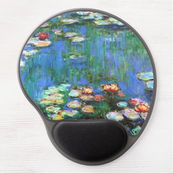 Monet Water Lily Pond Gel Mouse Pad by monet_paintings at Zazzle