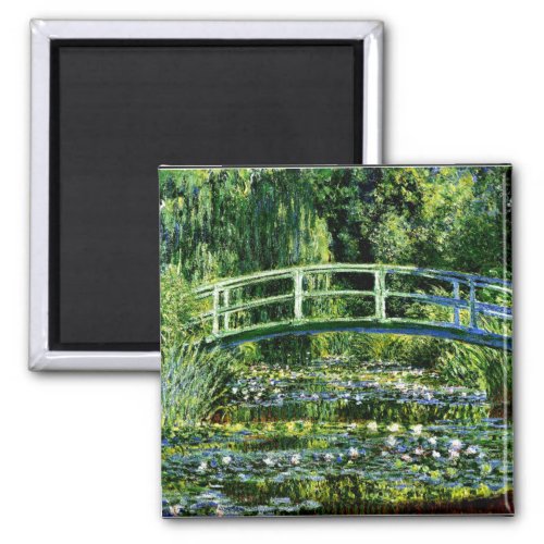 Monet _ Water Lily Pond green Magnet
