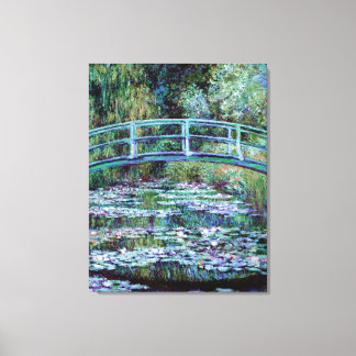 Monet - Water Lily Pond & Japanese Bridge Canvas Print