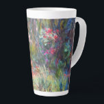 Monet Water Lily Pond Latte Mug<br><div class="desc">Latte Mug featuring Claude Monet’s oil painting Corner of Water Lily Pond (1918). Beautiful water lilies drifting in a pond within a serene nature landscape. A great gift for fans of impressionism and French art.</div>