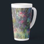 Monet Water Lily Pond Latte Mug<br><div class="desc">Latte Mug featuring Claude Monet’s oil painting Corner of Water Lily Pond (1918). Beautiful water lilies drifting in a pond within a serene nature landscape. A great gift for fans of impressionism and French art.</div>