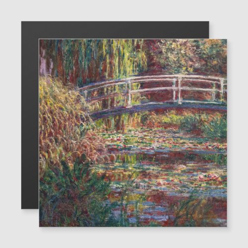 Monet _ Water Lily pond Pink Harmony Magnetic Card