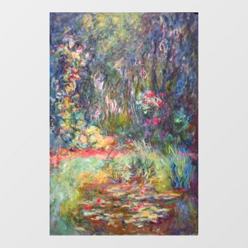 Monet Water Lily Pond Window Cling