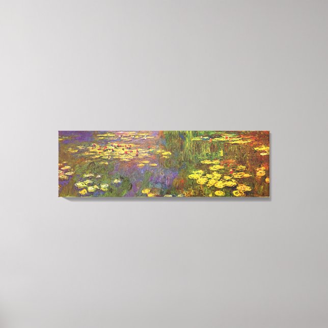 Monet Water Lilys Fine Art Canvas Print (Front)