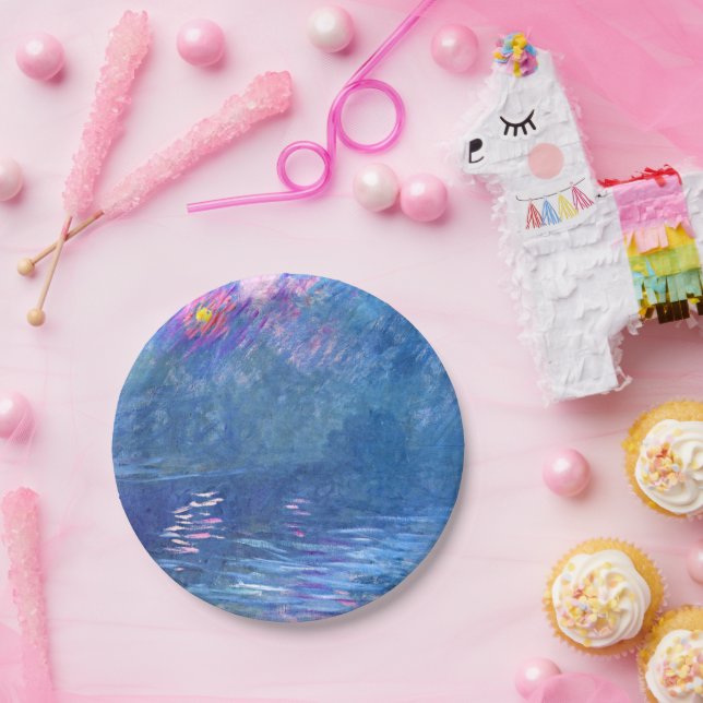 Monet - Water Loo Bridge, Paper Plates (Party)