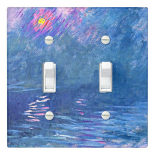 Monet - Water Loo Bridge, vintage Impressionism Light Switch Cover