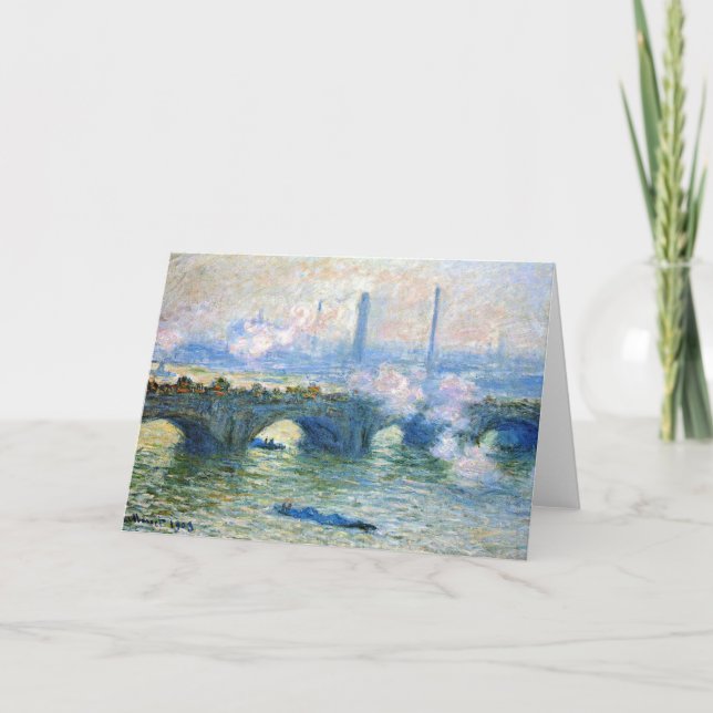 Monet - Waterloo Bridge, London, Card (Front)