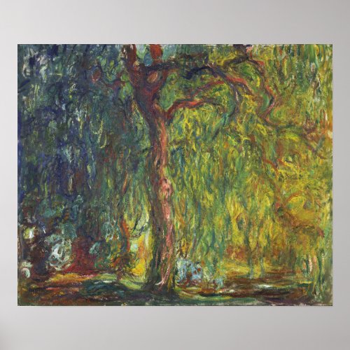 Monet _ Weeping Willow Poster