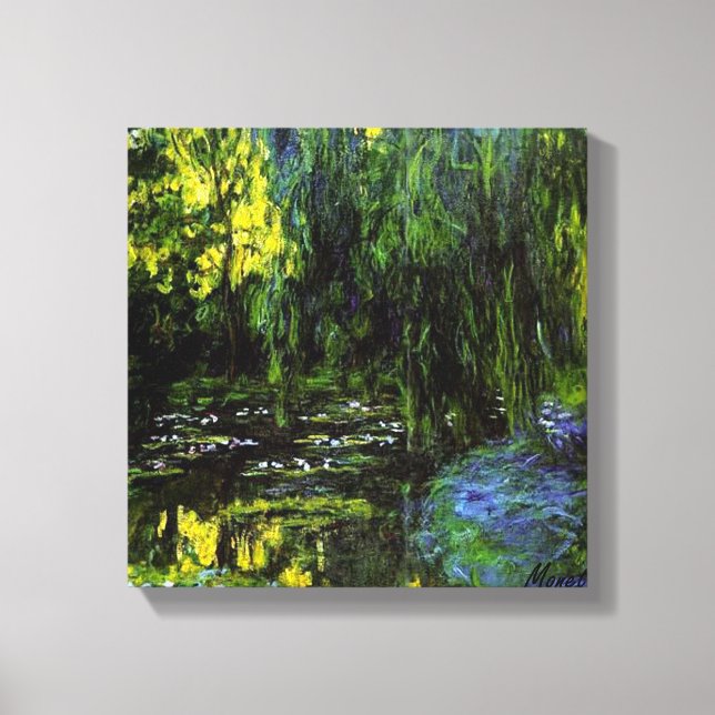 MONET WEEPING WILLOWS  Stretched Canvas Print (Front)