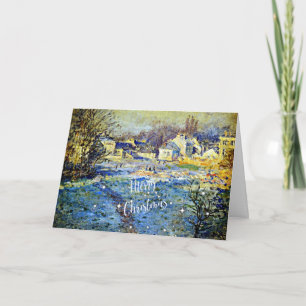 Monet - White Frost, Merry Christmas Card