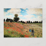 Monet - Wild Poppies near Argenteuil, fine art Postcard<br><div class="desc">Wild Poppies near Argenteuil,  fine art painting by Claude Monet,  1873</div>