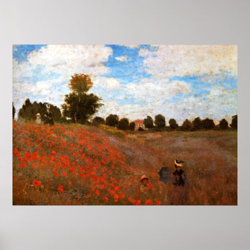 Monet _ Wild Poppies Poster