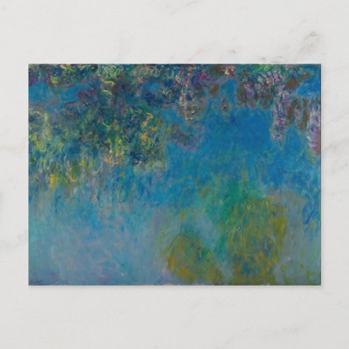 MONET WISTERIA PAINTING POSTCARD