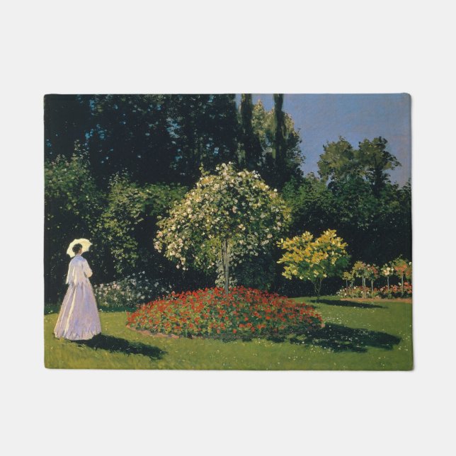 Monet - Woman in Garden Doormat (Front)