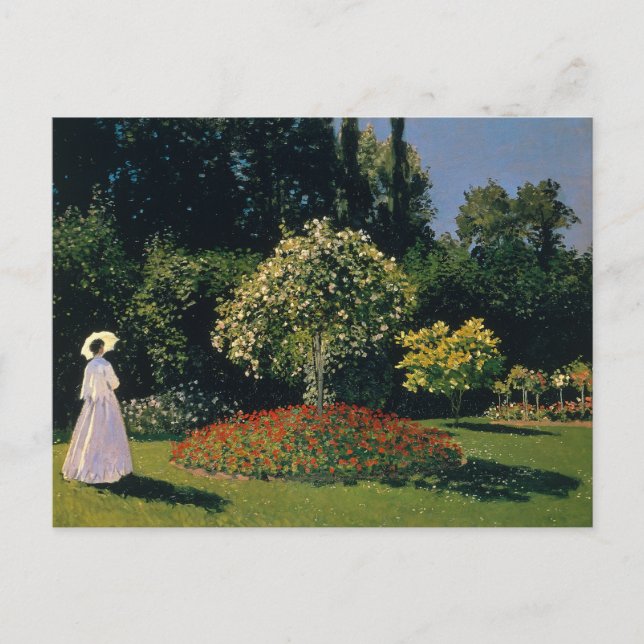 Monet - Woman in Garden Postcard (Front)