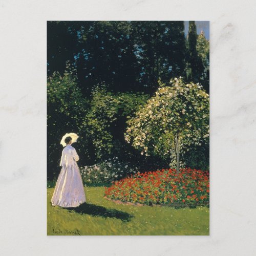 Monet _ Woman in Garden Postcard