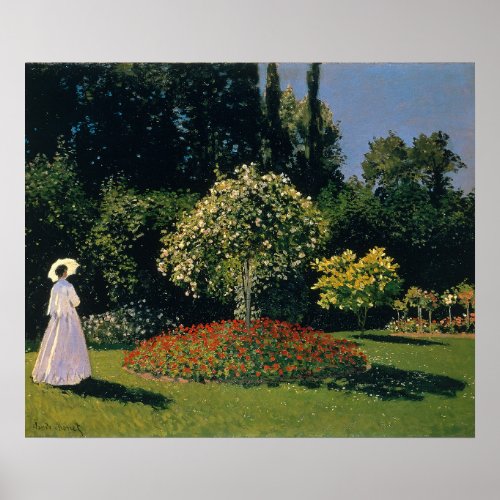 Monet _ Woman in Garden Poster