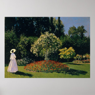 Monet - Woman in Garden Poster