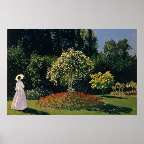 Monet _ Woman in Garden Poster