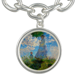 Monet Woman Parasol Impressionism Bracelet