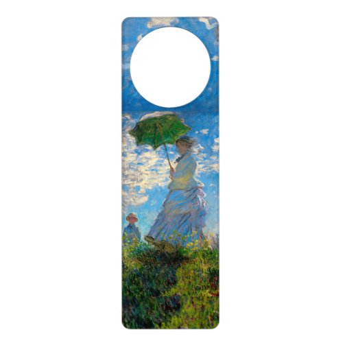 Monet Woman Parasol Impressionism Door Hanger