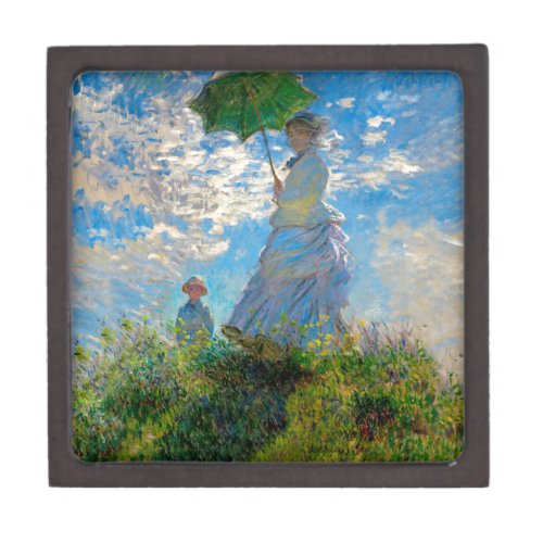 Monet Woman Parasol Impressionism Gift Box