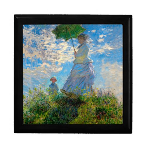 Monet Woman Parasol Impressionism Gift Box