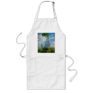 Monet Woman Parasol Impressionism Long Apron