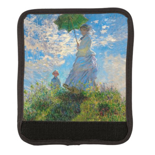 Monet Woman Parasol Impressionism Luggage Handle Wrap