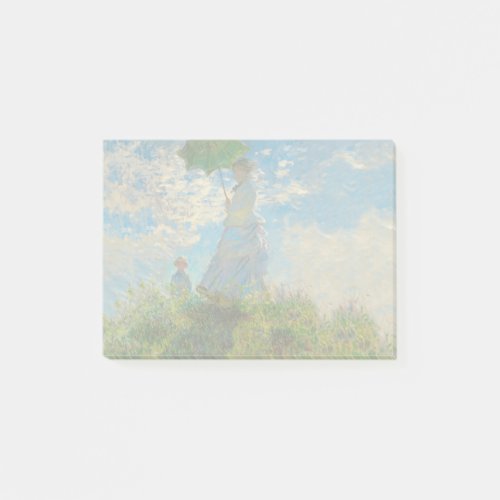 Monet Woman Parasol Impressionism Post_it Notes