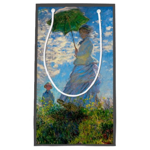 Monet Woman Parasol Impressionism Small Gift Bag